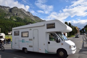 Wohnmobil in St Moritz