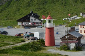 Leuchtturm in den Alpen