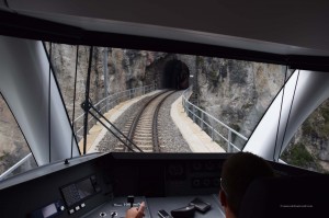 Blick des Lokführers