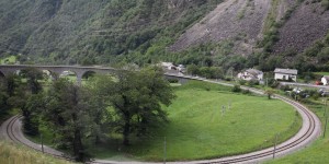 Viadukt vom Bernina-Express
