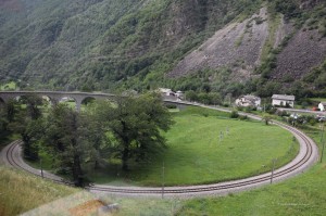 Viadukt vom Bernina-Express