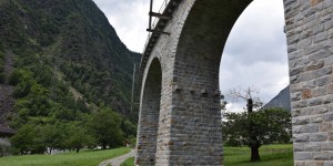 Viadukt vom Bernina-Express