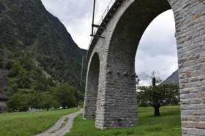 Viadukt vom Bernina-Express