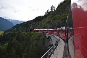 Auf dem Landwasserviadukt