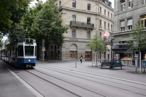 Bankenviertel in der Schweiz