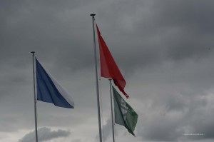 Flaggen am Dreikantonseck