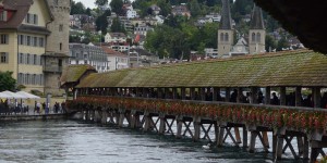 Holzbrücke in Luzern