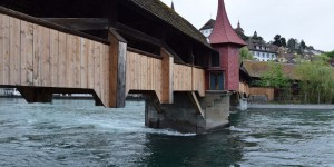Holzbrücke in Luzern