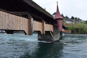 Holzbrücke in Luzern