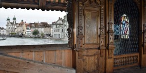 Holzbrücke in Luzern