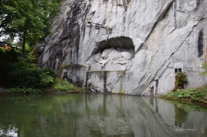 Löwenskulptur in Luzern