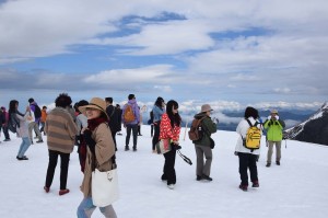 Asiaten auf dem Jungfraujoch