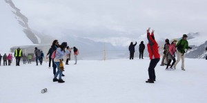 Asiaten auf dem Jungfraujoch