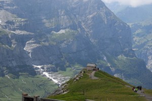 Aussicht am Jungfraujoch