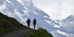 Wanderer in den Alpen