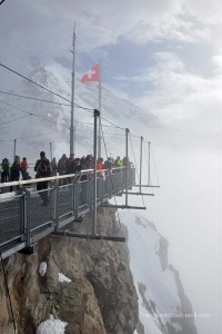 Plattform am Jungfraujoch