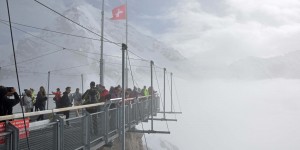 Plattform am Jungfraujoch