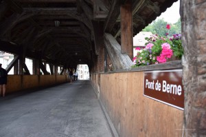 Holzbrücke in Fribourg