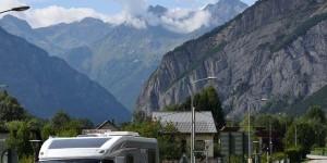 Wohnmobile am Alpe d Huez