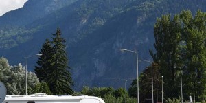 Wohnmobil am Alpe d Huez