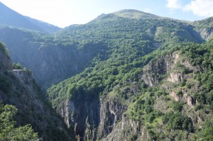 Landschaft der französischen Alpen