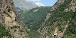 Landschaft der französischen Alpen