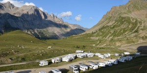 Wohnmobile am Col du Lautaret