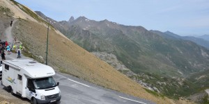 Wohnmobil am Col du Galibier
