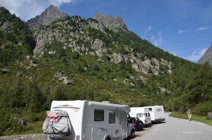 Wohnmobile in den Alpen