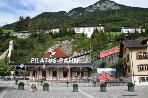 Talstation der Pilatusbahn