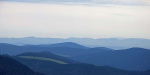 Blick bis zu den Alpen