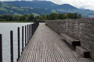 Holzsteg im Zürichsee
