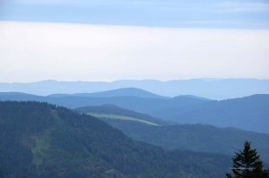 Im Originalbild sind die Alpen zu erkennen