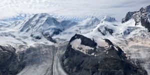 Gornergletscher am Monte-Rosa-Massiv