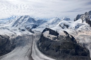 Gornergletscher am Monte-Rosa-Massiv