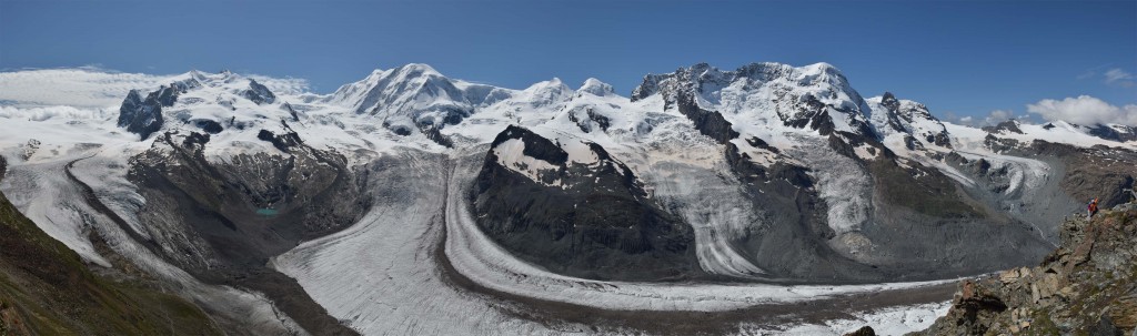 Panorama vom Gornergletscher