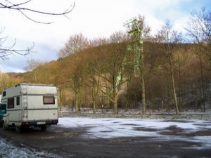 Einsamer Wanderparkplatz