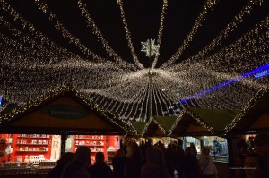 Lichter über dem Essener Weihnachtsmarkt