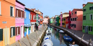 Einer der Kanäle in Burano