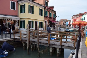 Burano unbekannte Holzbrücke