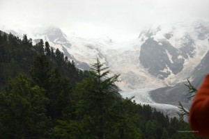 Gletscher vom Bernina-Express aus gesehen