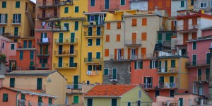 Farbenprächtige Häuser