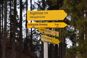 Wanderweg zur Hängebrücke
