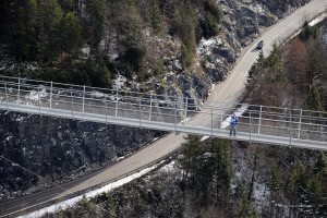 Brücke über der Bundesstraße