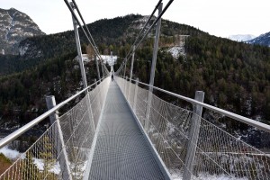 Auf der Hängebrücke