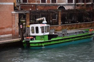 Müllabfuhr in Venedig