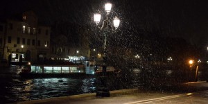 Schnee in Venedig