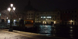 Schnee in Venedig