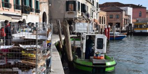 Müllabfuhr in Venedig