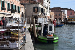 Müllabfuhr in Venedig